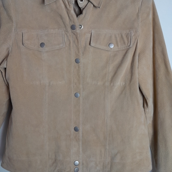 Preview Collection Leather Tan Jacket - Picture 4 of 12